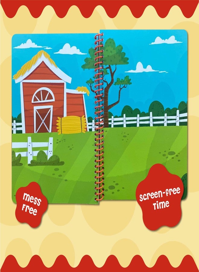 DINO MINI Stick4Ever Jelly Sticker Book - for Kids - Waterproof, Easy to Clean Reusable Sticker Book for Toddlers- Reusable Road Trip Activities for Kids - Stocking Stuffers for Toddlers (Farm) - Image 3
